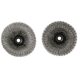 Weber Plancha / Grill Plate Brush - Replacement Heads, Pack of 2, Suitable for Weber Plancha Washing Up Brush (6209), Replacement Cleaning Head for Optimal Cleaning, Easy Cleaning - Black (6210)