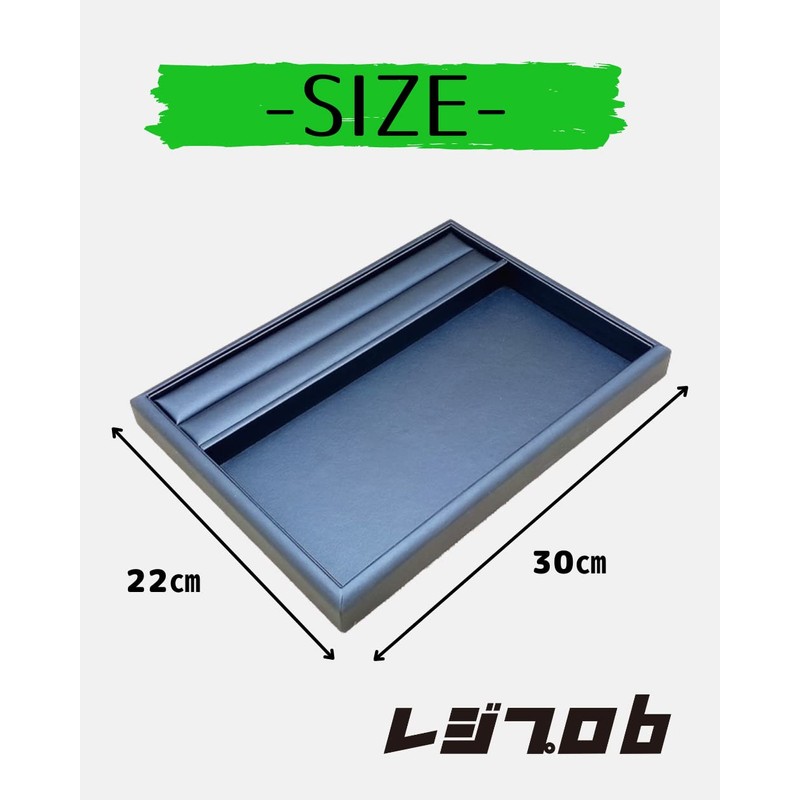 RegiProb Velour Accessory Tray Jewelry Tray with Ring Groove Display