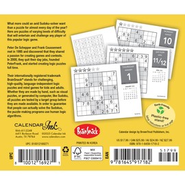 Sudoku | 2026 6 x 5 Inch Daily Desktop Box Calendar | New Page Every Day | Cal Ink | Puzzle Game Logical Combinatorial Numbers Math