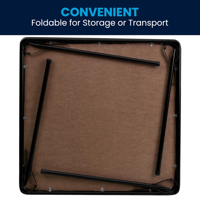 Flash Furniture Madelyn 33.5" Square Folding Multipurpose Card Table with