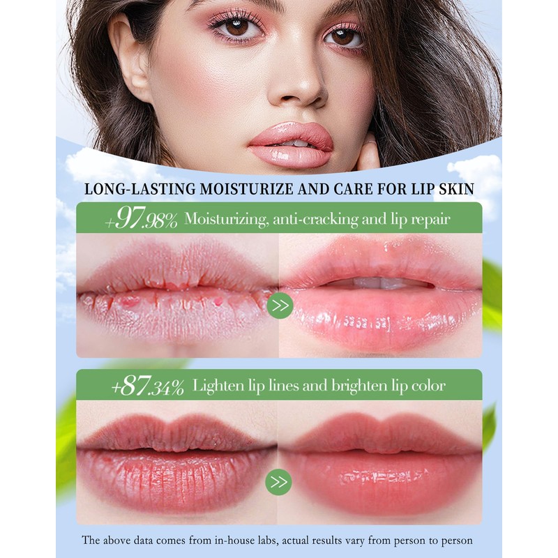 Lip Balm Set - 8pcs, Avocado Hydrating Lip Balm, Long-lasting