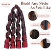 S-noilite French Curl Braiding Hair 24 inch 3 Pack Loose