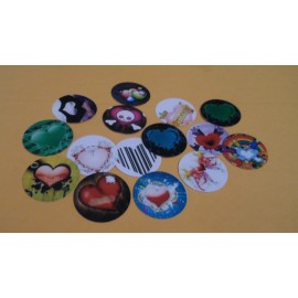 Unbranded Pre Cut One Inch Bottle Cap Images Hearts Valentines Mix Free Shipping - photo, 15 images