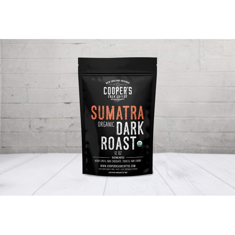 Organic Dark Roast Sumatra, Smooth and Rich Single Origin Grade