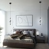 13W Modern Spiral Led Pendant Light Fixture, Cold White 5500K