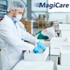 MAGICARE Blue Nitrile Exam Gloves - Disposable, Latex-Free Medical Gloves