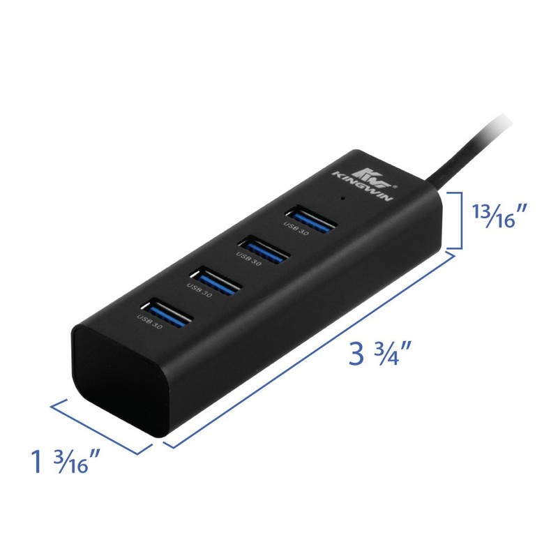 Kingwin KWZ-400-BK USB 3.0 Hub Components