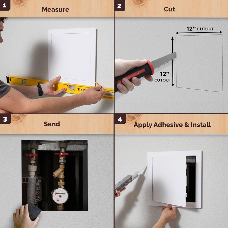 Morvat Access Panel 12x12 Inch for Drywall & Ceiling with