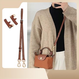 Chispee Leather Shoulder Strap Set Bag Transformation Purse Strap Extender Leather Purse Straps Replacement for Crossbody Bag (Pink