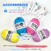 zwzxd Beginner Crochet Kit: Cotton Thread, Hooks & DIY Dishcloth