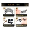 Pestañas Postizas Magnéticas Kit Con Aplicador Clip Pestañ