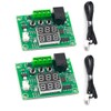 Hailege 2pcs W1219 Thermostat Temperature Controller DC 12V Dual LED