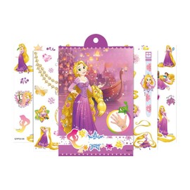 Fashion Yo 4 Sheets Kids Girls Princess Mermaid Temporary Tattoos Sticker Birthday Party Bag Fillers Favors Supplies Gifts Goodies,Fake Waterproof Temporary Tattoo Set (Rapunzel)