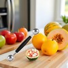 1Pc Black Double-Sided Fruit Melon Baller Spoon 2 in 1
