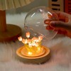 LED Tulip Night Light 16 Flowers in Glass Dome with