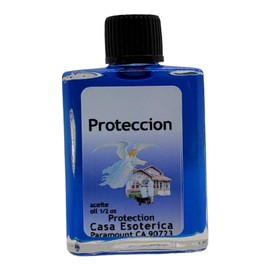 Protection Oil (Proteccion Aceite) Spiritual Anointing Oil by CASA ESOTERICA MAGICK SPACE - for Safety & Defense - Against Negative Energy & Harm-0.5 FL OZ (12 Pack)