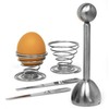 Joejis Egg Topper Stainless Steel Egg Cutter - with 2