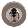 Excel Architectural DH3578 Round Bathroom Turn & Release, Black Nickel/Polished