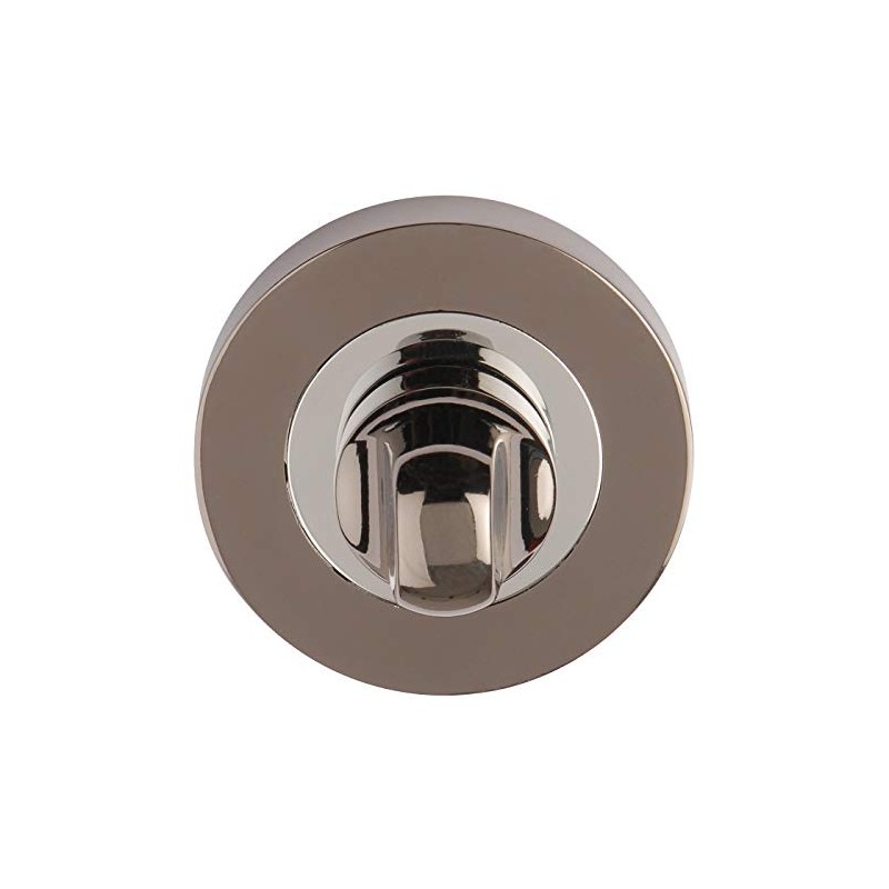 Excel Architectural DH3578 Round Bathroom Turn & Release, Black Nickel/Polished