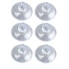Wenko 4427100100 Mini Suction Hooks Set of 6 Transparent