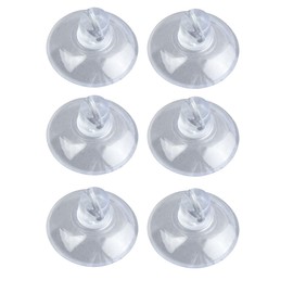 Wenko 4427100100 Mini Suction Hooks Set of 6 Transparent