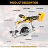 JOJOCY 5 Inch Brushless Cordless Circular Saw, 6200 RPM, 2