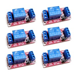 BuxiuGK 6 Pcs Relay Module 12V,1 Channel Relay Board Relay Module with Optocoupler High/Low Level Trigger Expansion Board