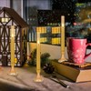 SEHNSY Gold Flameless LED Taper Candles with Remote and Timer,