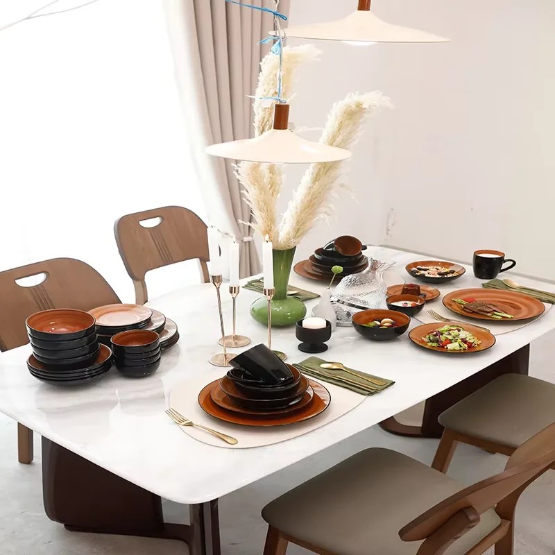 September Promotion Unique Tableware Set Includes Plates Bowls and Cups