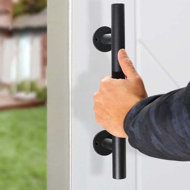 YANGHX Barn Door Handle Heavy Duty 30CM Pull and Flush