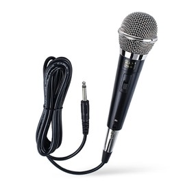 ZONADAH Professional Karaoke Microphone Wired Unidirectional Dynamic Microphone with Three Metre Cord for Karaoke Singing, Public Speech, Wedding, Stage and Outdoor Activity