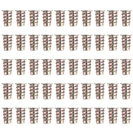 Wood Inserts 50Pcs Zinc Alloy Heavy Duty M6 Hex Socket Drive Threaded Inserts for Wood Furniture Screw-in Nuts