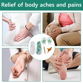 Reflexology Socks with Massage Tool, Acupoint Acupressure Socks Gloves, Physiotherapy Socks, Foot Massage Socks for Tired Relieve Men Women (Style 1)