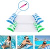 Inflatable Pool Float(2 Pack) Adult Pool Floaties, Multi-Purpose 4-in-1 Swimming