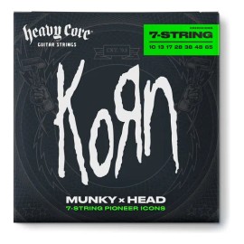 Cuerdas Korn Para Guitarra Heavy Core 10/65, Juego De 7
