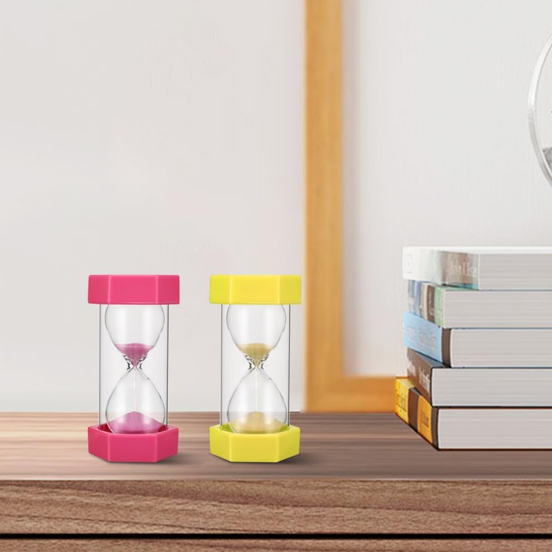 Alipis Sand Timer for Kids: 3/10/15/30 Minute Sandglass for Hard