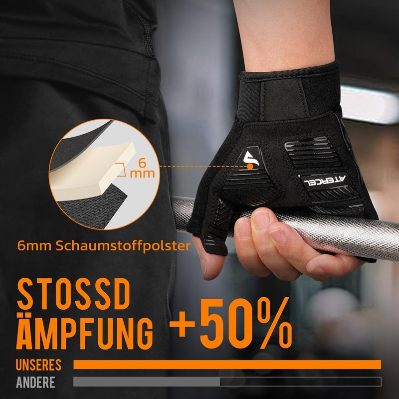 ATERCEL Fitness Gloves for Men and Women, Non-Slip Training Gloves