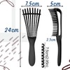 Trio Cepillo Acordeon Desenrredante Cabello Peine Cuidado del Cabello de