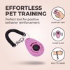 2Pcs Pink Dog Clicker for Training Easy to Use with