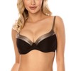 VIVISENCE Women's Bikini Bra Push-Up Swimwear Underwired Cups Classic 3224,
