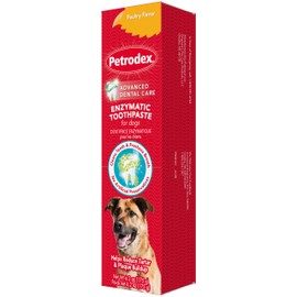 Petrodex Petrodex Toothpaste for Dogs and Puppies, Cleans Teeth and Fights Bad Breath, Reduces Plaque and Tartar Formation, Enzymatic Toothpaste, Poultry Flavor, 6.2oz