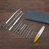 12Pcs Stainless Steel Paracord Stitching Set Paracord Needle with Storage