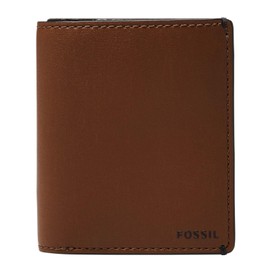 Fossil Mens Joshua Vegan Cactus Wallet with Front Pocket 3.5" L x 1/2" W x 4" H, brown