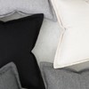 Madizz Set of 2 Linen Cushion Covers with Wide Edge,