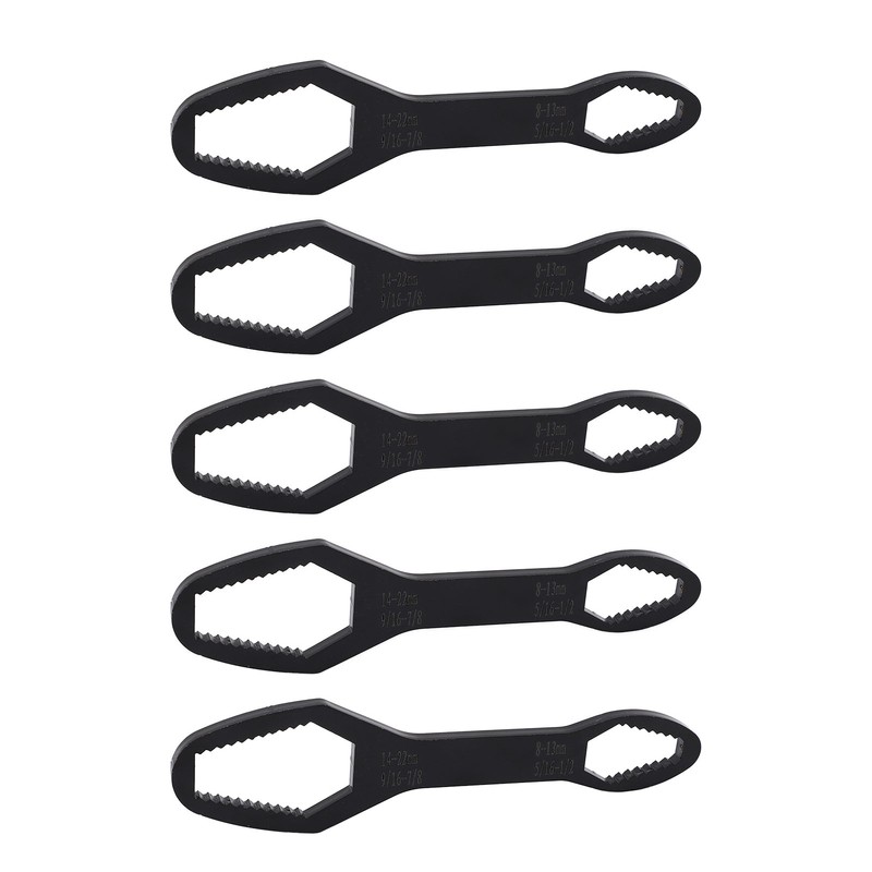 5 Pcs Double Ended Wrench 8mm To 22mm 160mm Length
