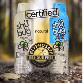 Shubug (2 Count) - Natural Mosquito Repellent Spray - Natural Plant Based Insect Protection, DEET-Free, Geraniol Formula with MCT Coconut Oil - Long-Lasting 10-Hour Coverage - 6oz