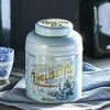 New English Teas Vintage Victorian Powder-Blue Tea Caddy with 80
