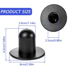 DYTHHN 4Pcs Pool Filter Strainer Plug Stopper Replacement Ground Pool Plug Stopper Convenient Extended Pool Plug Durable Pool Wall Plugs Compatible with Intex & Bestway(Black)