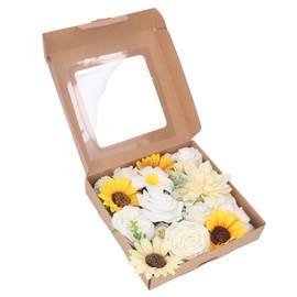 Artificial Flowers Combo Box Set Fake Flowers for DIY Wedding Party Home Decoration Props LH001