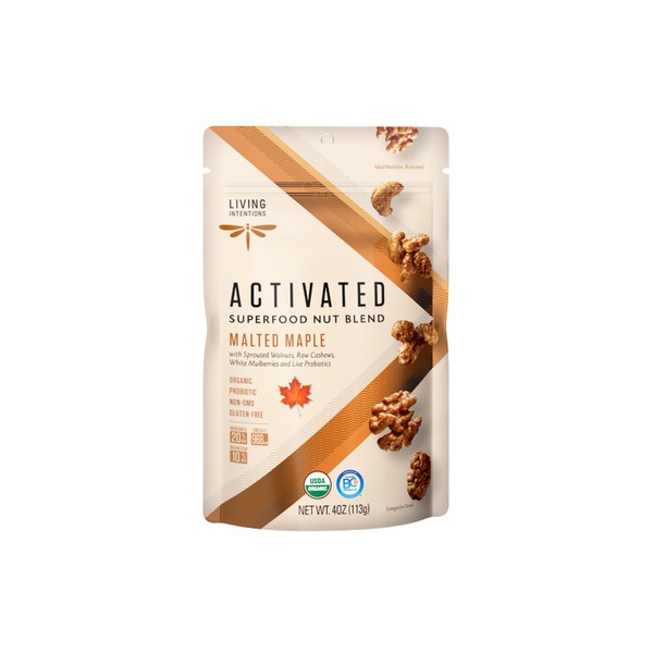 Living Intentions Activated Superfood Nut Blends Malted Maple 113 grams
